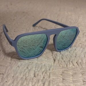 Goodr Women’s Blue Reflective Sunglasses